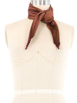 Hermes Plisse Pleated Silk Scarf Accessory arcadeshops.com