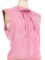 2001 Chanel Pink Leather Top Top arcadeshops.com