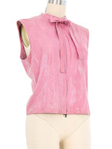 2001 Chanel Pink Leather Top Top arcadeshops.com