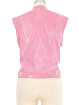 2001 Chanel Pink Leather Top Top arcadeshops.com
