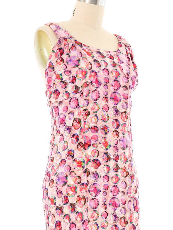 2000s Fendi Floral Silk Dress Dress arcadeshops.com