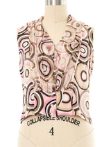 2001 Chanel Printed Sleeveless Top Top arcadeshops.com