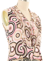 2001 Chanel Printed Sleeveless Top Top arcadeshops.com