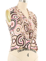 2001 Chanel Printed Sleeveless Top Top arcadeshops.com