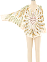 Sequin Embellished Batwing Top Top arcadeshops.com