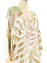Sequin Embellished Batwing Top Top arcadeshops.com