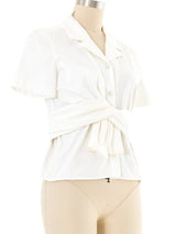 2001 Chanel Poplin Button Up Top arcadeshops.com