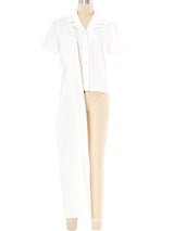 2001 Chanel Poplin Button Up Top arcadeshops.com