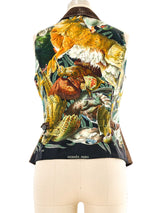 Hermes Gibiers Silk Back Suede Vest Jacket arcadeshops.com