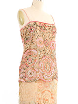 2000s Valentino Sequined Slip Dress Dress arcadeshops.com