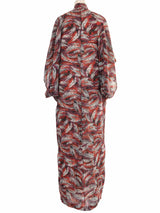 1970s Christian Dior Abstract Dot Caftan Dress arcadeshops.com