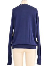 Hermes Baroque Silk Scarf Panel Cardigan Jacket arcadeshops.com