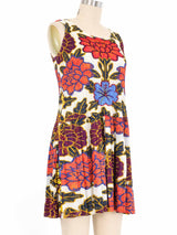 Issey Miyake Pleats Please Floral Mini Dress Dress arcadeshops.com