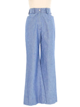 Rhinestone Embellished Chambray Ensemble Suit arcadeshops.com