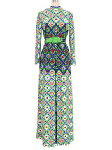 1970s Stanley Korshak Op Art Dotted Jumpsuit Jumpsuit arcadeshops.com