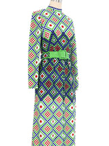 1970s Stanley Korshak Op Art Dotted Jumpsuit Jumpsuit arcadeshops.com