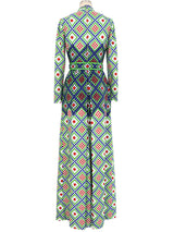 1970s Stanley Korshak Op Art Dotted Jumpsuit Jumpsuit arcadeshops.com