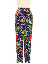 Geoffrey Beene Printed Floral Pants Bottom arcadeshops.com