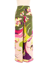 Emilio Pucci Printed Button Up Ensemble Suit arcadeshops.com