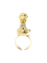 Pauline Trigere Goldtone Bird Ring Accessory arcadeshops.com