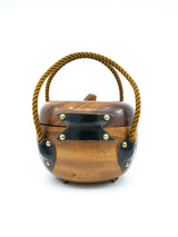 1960s Wooden Apple Bag Accessory arcadeshops.com