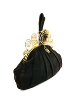 1940s Floral Clasp Clutch Accessory arcadeshops.com