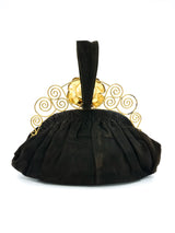 1940s Floral Clasp Clutch Accessory arcadeshops.com