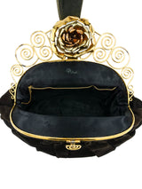 1940s Floral Clasp Clutch Accessory arcadeshops.com