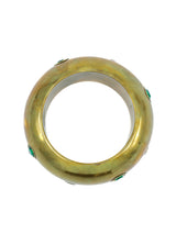 Thierry Mugler Goldtone Rhinestone Studded Bangle Accessory arcadeshops.com