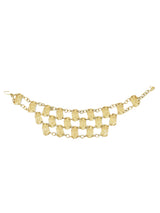Pauline Trigere Gilt Metal Multi Disc Choker Accessory arcadeshops.com