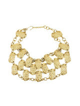 Pauline Trigere Gilt Metal Multi Disc Choker Accessory arcadeshops.com