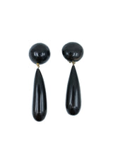 Monies Black Teardrop Earrings Accessory arcadeshops.com