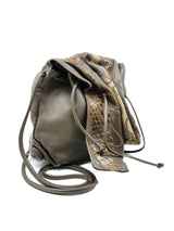 Carlos Falchi Taupe Python Buffalo Bag Accessory arcadeshops.com