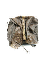 Carlos Falchi Taupe Python Buffalo Bag Accessory arcadeshops.com