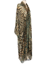 Tie Dyed Chiffon Bat Wing Duster Jacket arcadeshops.com