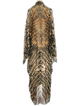 Tie Dyed Chiffon Bat Wing Duster Jacket arcadeshops.com