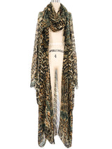 Tie Dyed Chiffon Bat Wing Duster Jacket arcadeshops.com