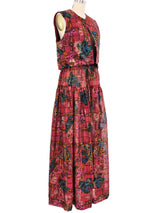 1970s Ken Scott Quilted Vest Ensemble Suit arcadeshops.com