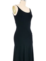 1990s Herve Leger Black Jersey Slip Dress Dress arcadeshops.com