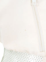 Mugler Activ Sequin Embellished Crop Jacket Top arcadeshops.com