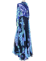La Mendola Jersey Floral Maxi Dress Ensemble Suit arcadeshops.com
