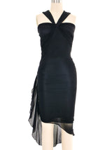 Giorgio di Sant'Angelo Cutout Mesh Halter Dress Dress arcadeshops.com