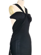 Giorgio di Sant'Angelo Cutout Mesh Halter Dress Dress arcadeshops.com