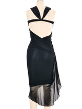 Giorgio di Sant'Angelo Cutout Mesh Halter Dress Dress arcadeshops.com