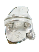 Johnny Blue Jay Sterling Turquoise Horse Head Ring Accessory arcadeshops.com