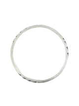 Mexican Etched Sawblade Silver Bangle Accessory arcadeshops.com