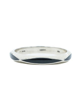 Mexican Sterling Silver Angled Inlay Bangle Accessory arcadeshops.com