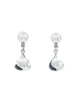 Silver Twisted Drop Earrings Accessory arcadeshops.com