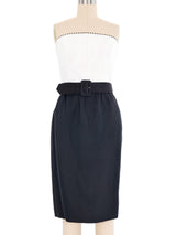 Givenchy Colorblock Strapless Linen Dress Dress arcadeshops.com