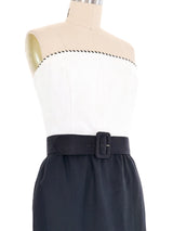 Givenchy Colorblock Strapless Linen Dress Dress arcadeshops.com